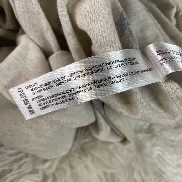 DENIM & FLOWER Men’s Pullover Long Sleeve Hoodie Shirt Size Medium Palm Trees - Picture 9 of 10